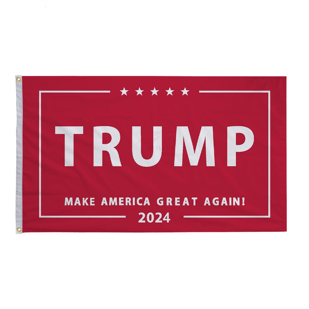 Trump 2024 Campaign Flag - "No More Bullsh*t"