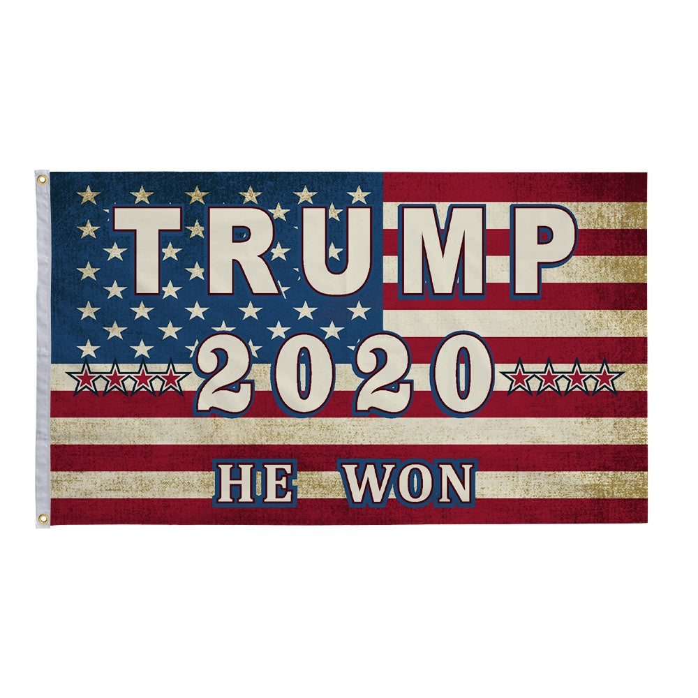 Trump 2024 Campaign Flag - "No More Bullsh*t"