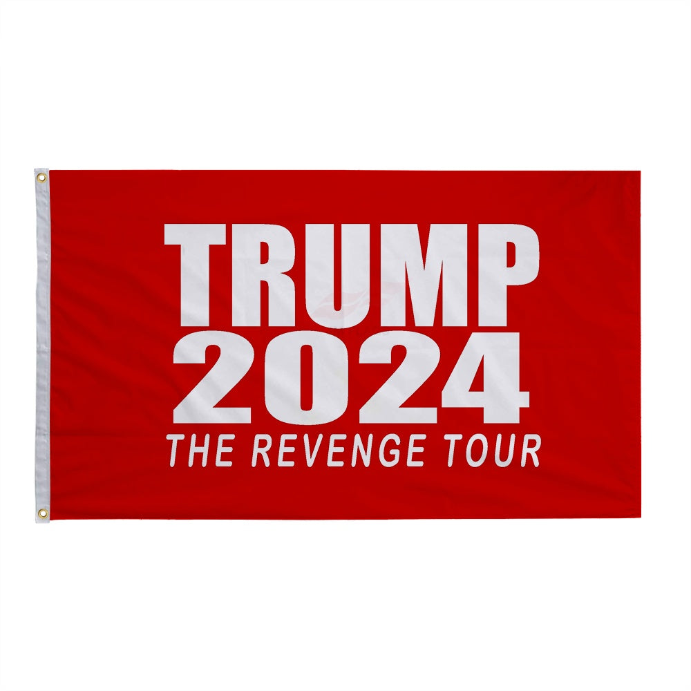 Trump 2024 Campaign Flag - "No More Bullsh*t"