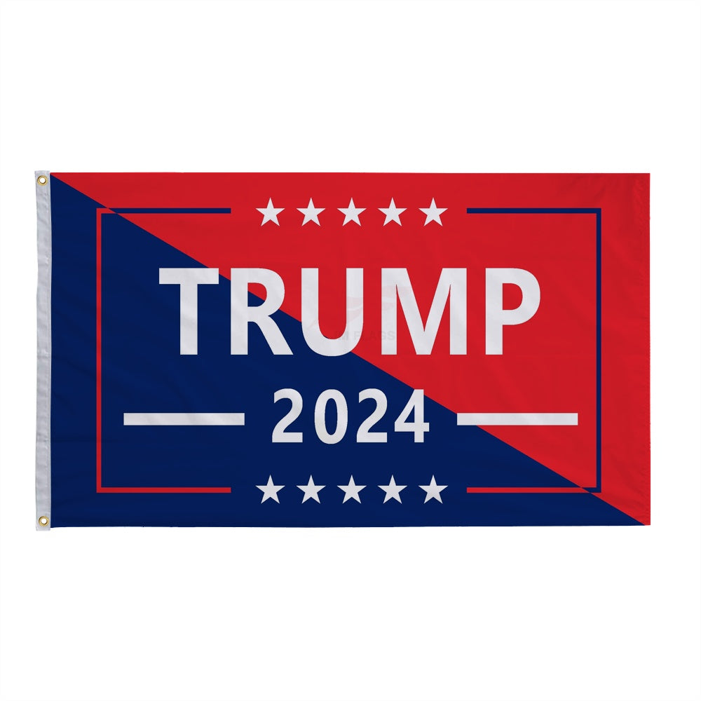 Trump 2024 Campaign Flag - "No More Bullsh*t"