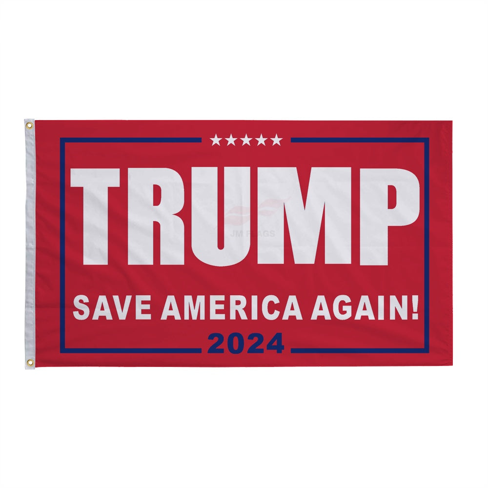 Trump 2024 Campaign Flag - "No More Bullsh*t"