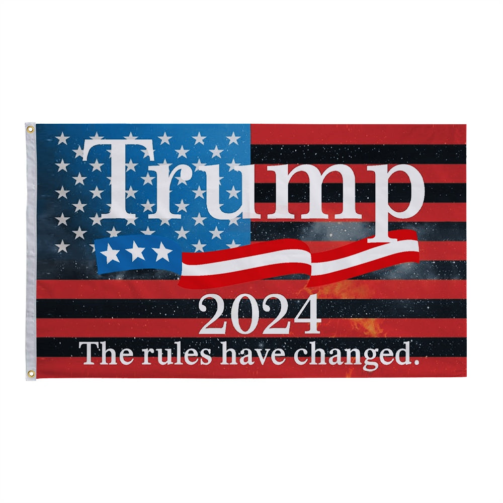 Trump 2024 Campaign Flag - "No More Bullsh*t"