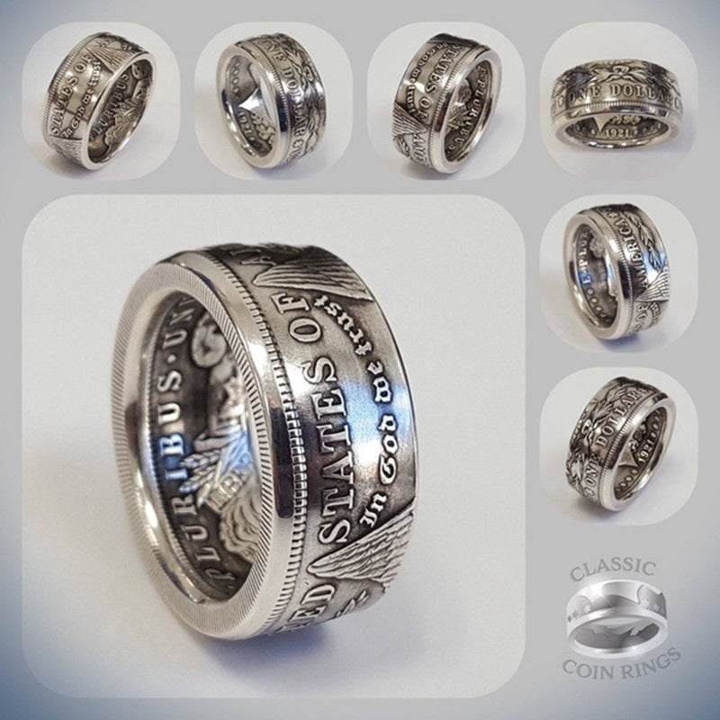 Handcrafted Coin Ring - "United States of America" Design