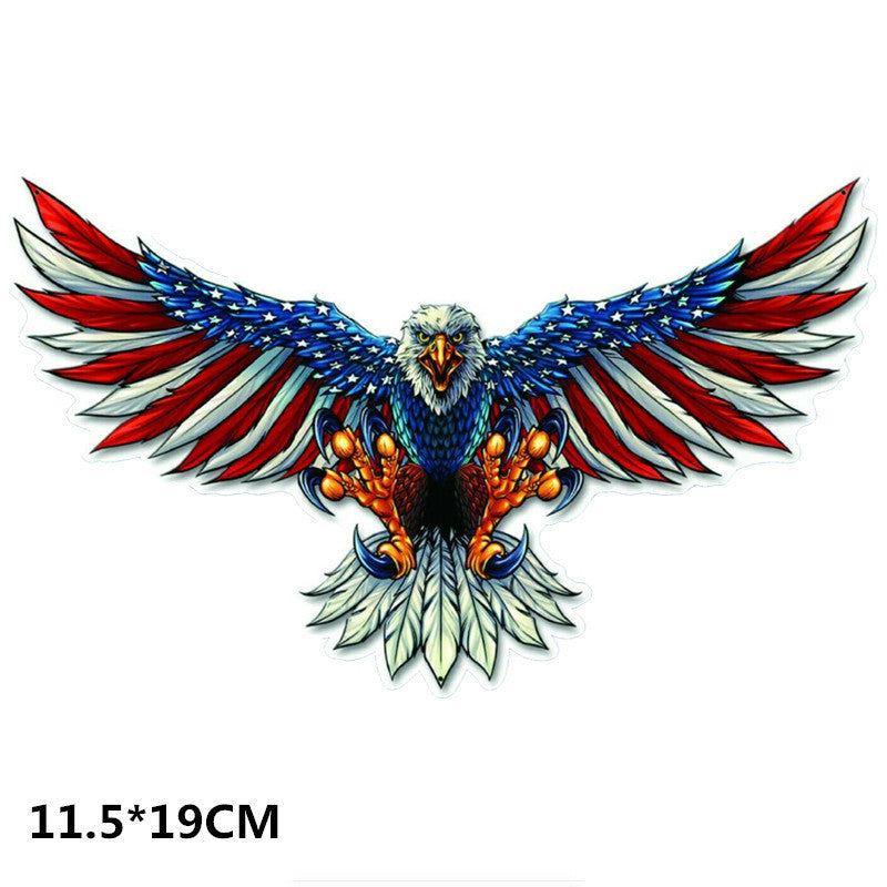 Patriotic American Eagle Reflective Car Sticker