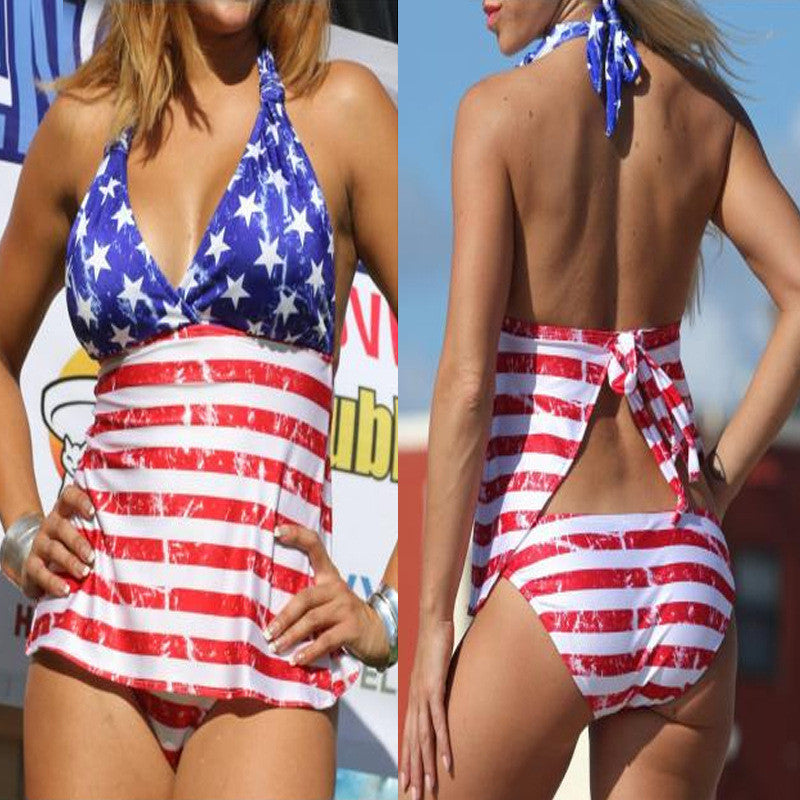 Stars & Stripes Tankini – Celebrate Summer with Patriotic Style